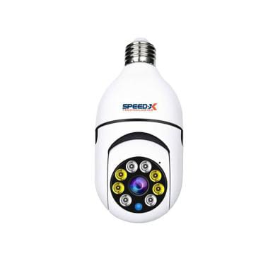 Speed-X SP-E27 WiFi Bulb Camera 1080P 360° Panoramic Night Vision Two-Way Audio V380Pro App thumbnail 2