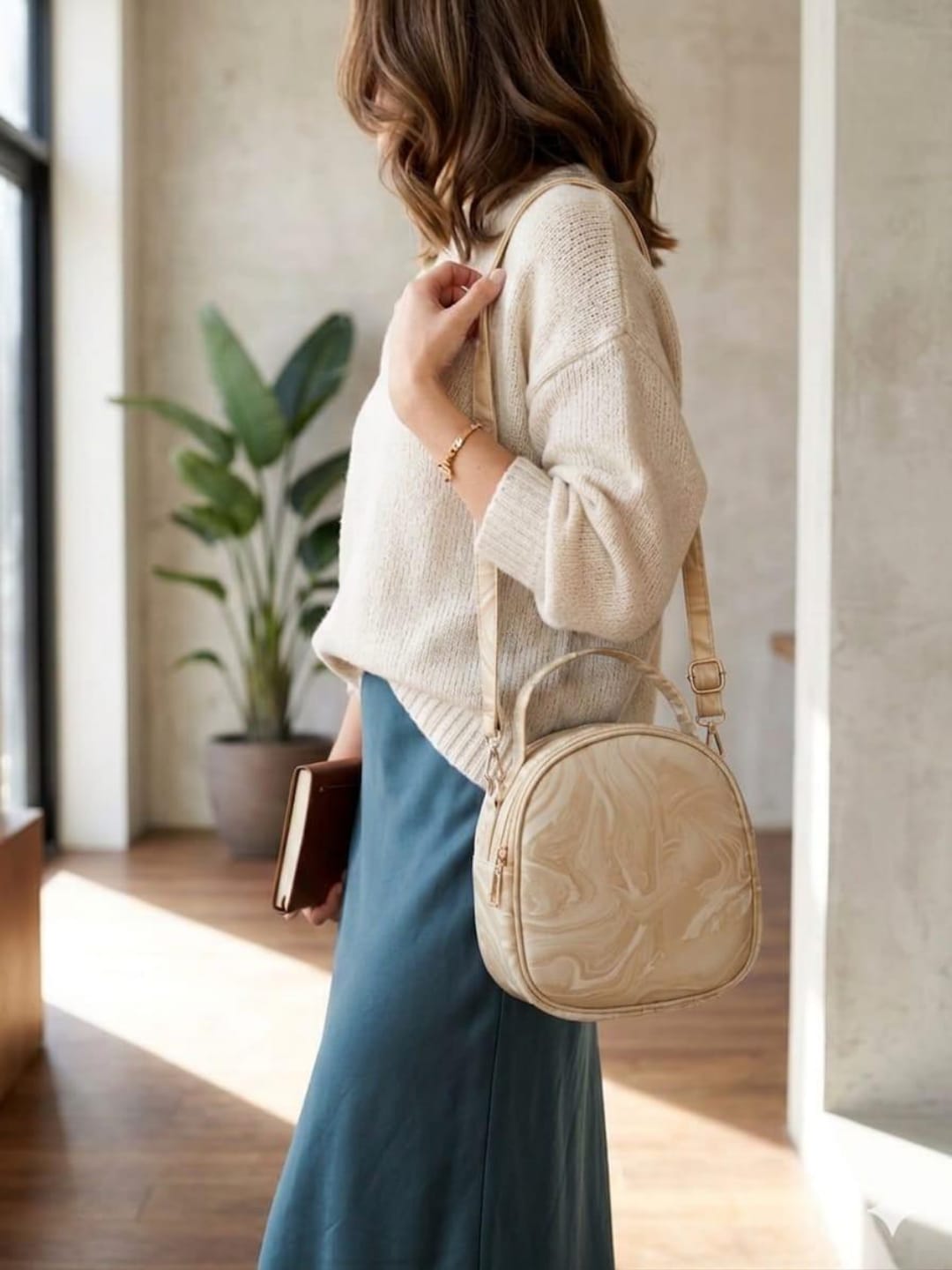 Marble Gloss Mini Crossbody Handbag - Buy Online in Pakistan at Zenbu Store (Image 6)