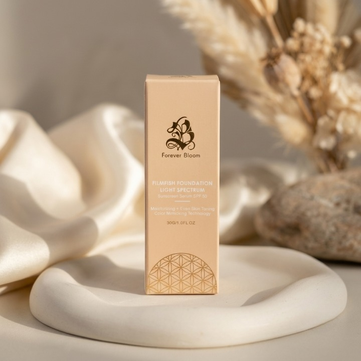 Forever Bloom Filmfish Foundation Light Spectrum Sunscreen Serum SPF 50 Moisturizing Formula 30g buy online in Pakistan