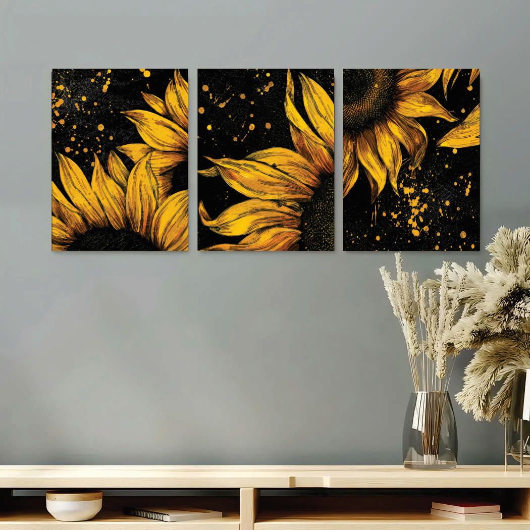 Set of 3 Premium Wall Art Photo Tiles – Modern Home Decor Sets 8x11 buy online in Pakistan