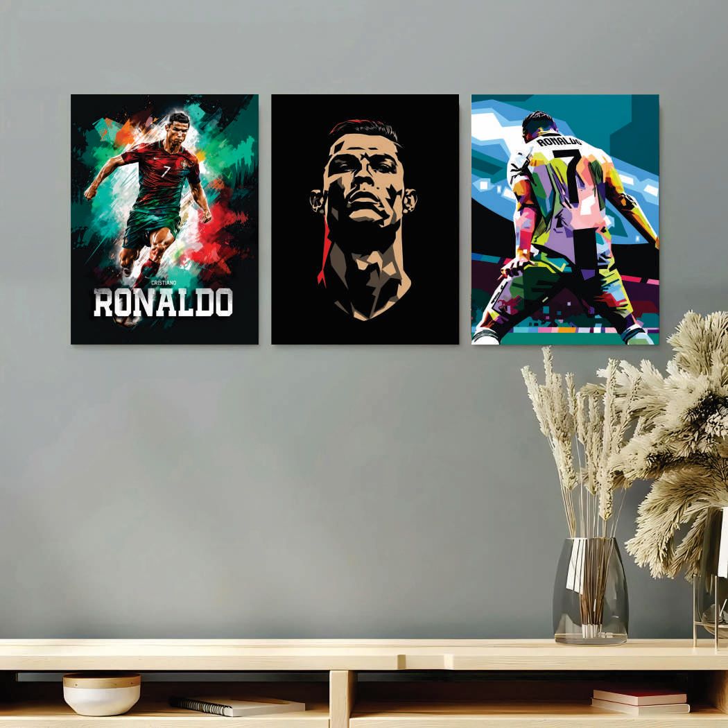Set of 3 Premium Wall Art Photo Tiles – Modern Home Decor Sets 8x11 buy online in Pakistan