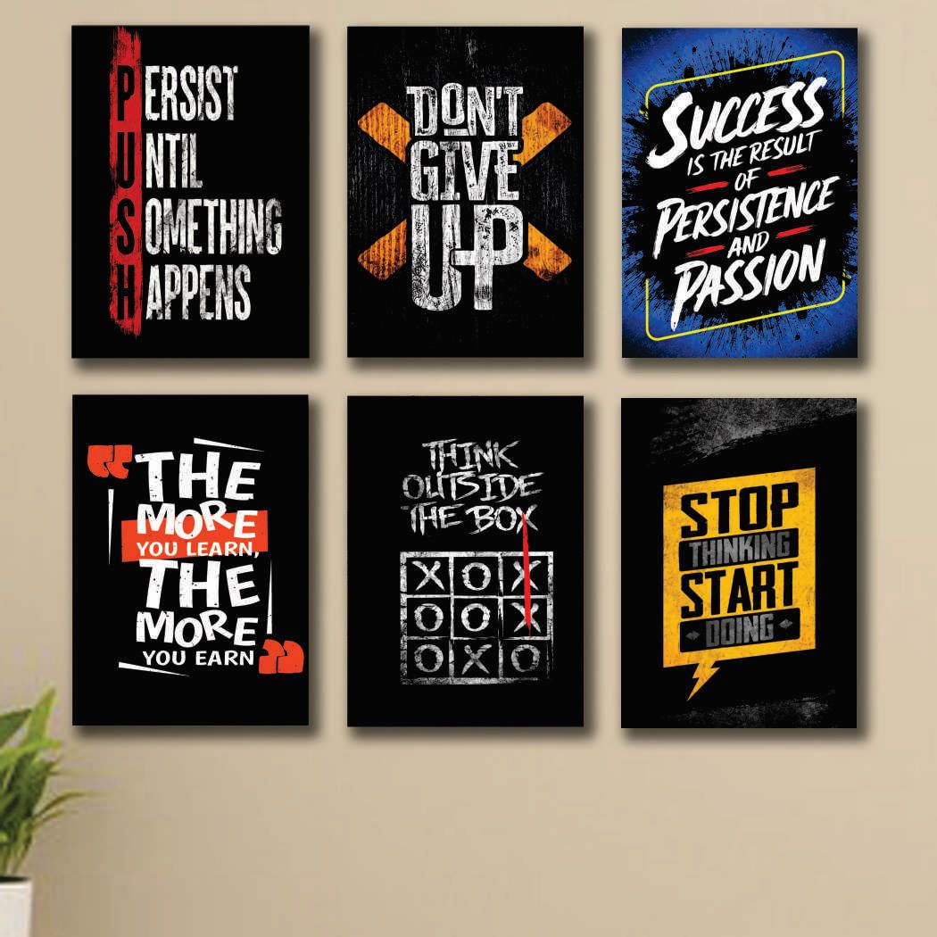 Set of 6 Premium Wall Art Photo Tiles – Modern Home Decor Sets 8x11 buy online in Pakistan