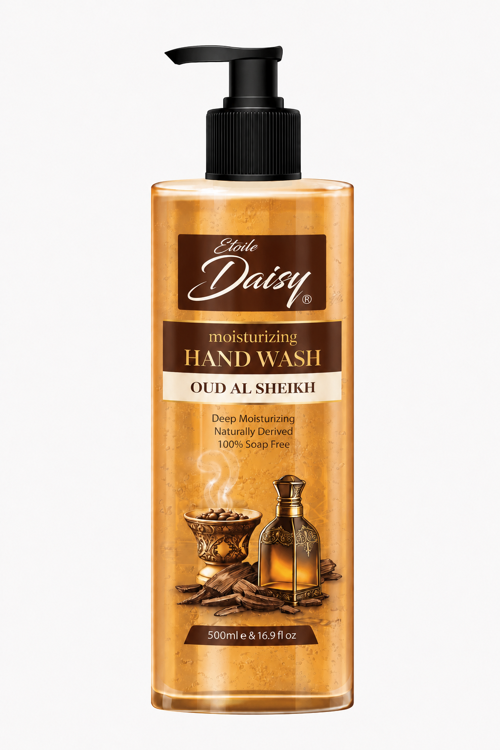 Etoile Daisy Moisturizing Oud-Al-Sheikh Hand Wash 500ml – Luxury Hydrating Liquid Hand Soap with Long-Lasting Oud Fragrance in Pakistan buy online in Pakistan