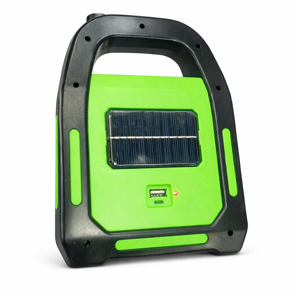 Portable Solar LED Flood Light Emergency Work Light With Carry Handle