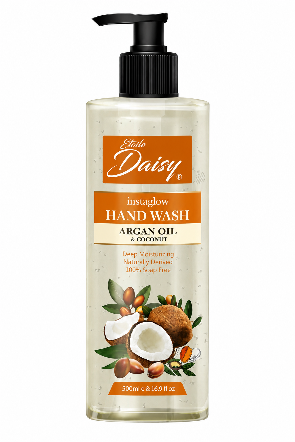 Etoile Daisy Instaglow Argan Oil & Coconut Hand Wash 500ml – Nourishing & Moisturizing Luxury Liquid Hand Soap in Pakistan buy online in Pakistan