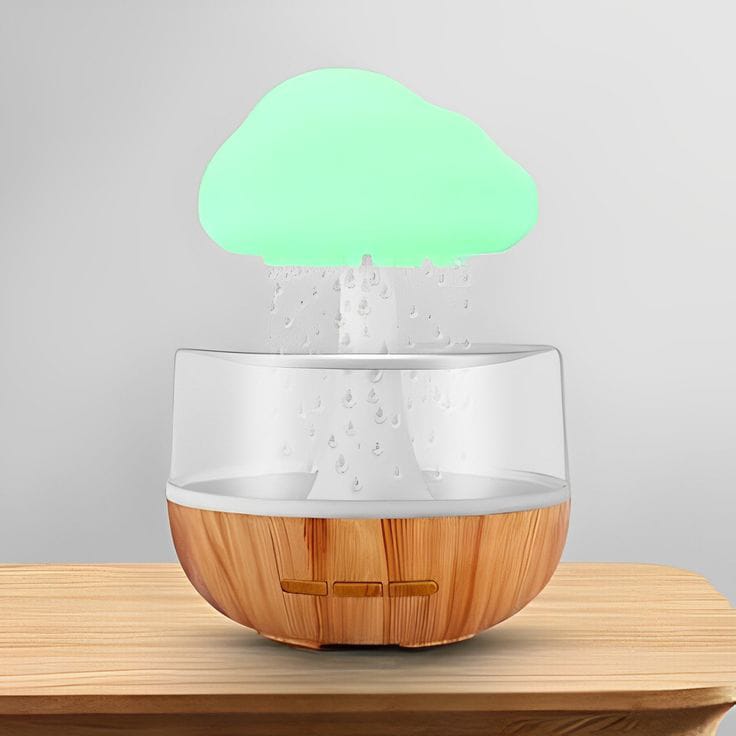 Rechargeable Cloud Rain Aroma Diffuser And LED Humidifier - Buy Online in Pakistan at Zenbu Store