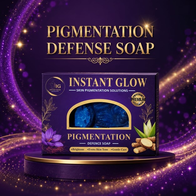 Pigmentation Defense Soap – Natural Handmade Organic Soap for Dark Spots, Acne Marks, Uneven Skin Tone & Instant Glow