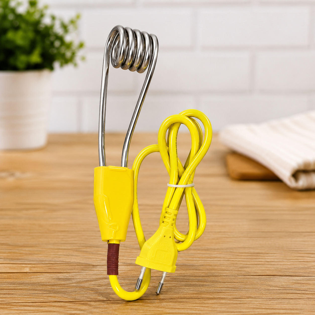 Portable Electric Immersion Water Heater Rod - Fast And Efficient Heating Solution Designed For Use In Buckets And Mugs