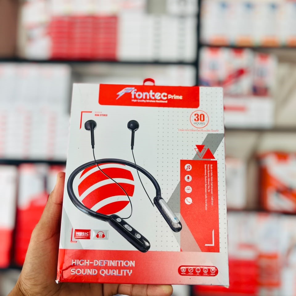 Fontec Prime Neck Band - Wireless Bluetooth Earphones Designed For Comfortable Daily Audio Listening And Reliable Performance view 3