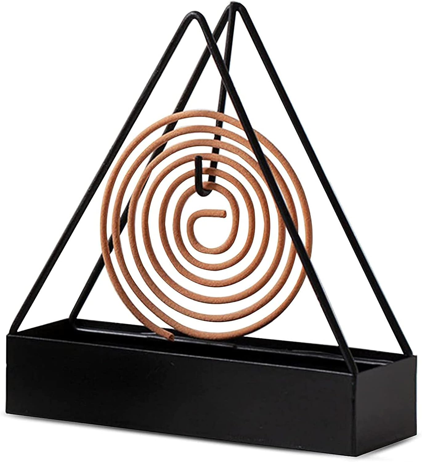 Mosquito Coil Holder, Iron Mosquito Coil Holder In Triangle Shape - Durable Stand Designed For Safe Placement Of Mosquito Coils (Random Color) thumbnail 5