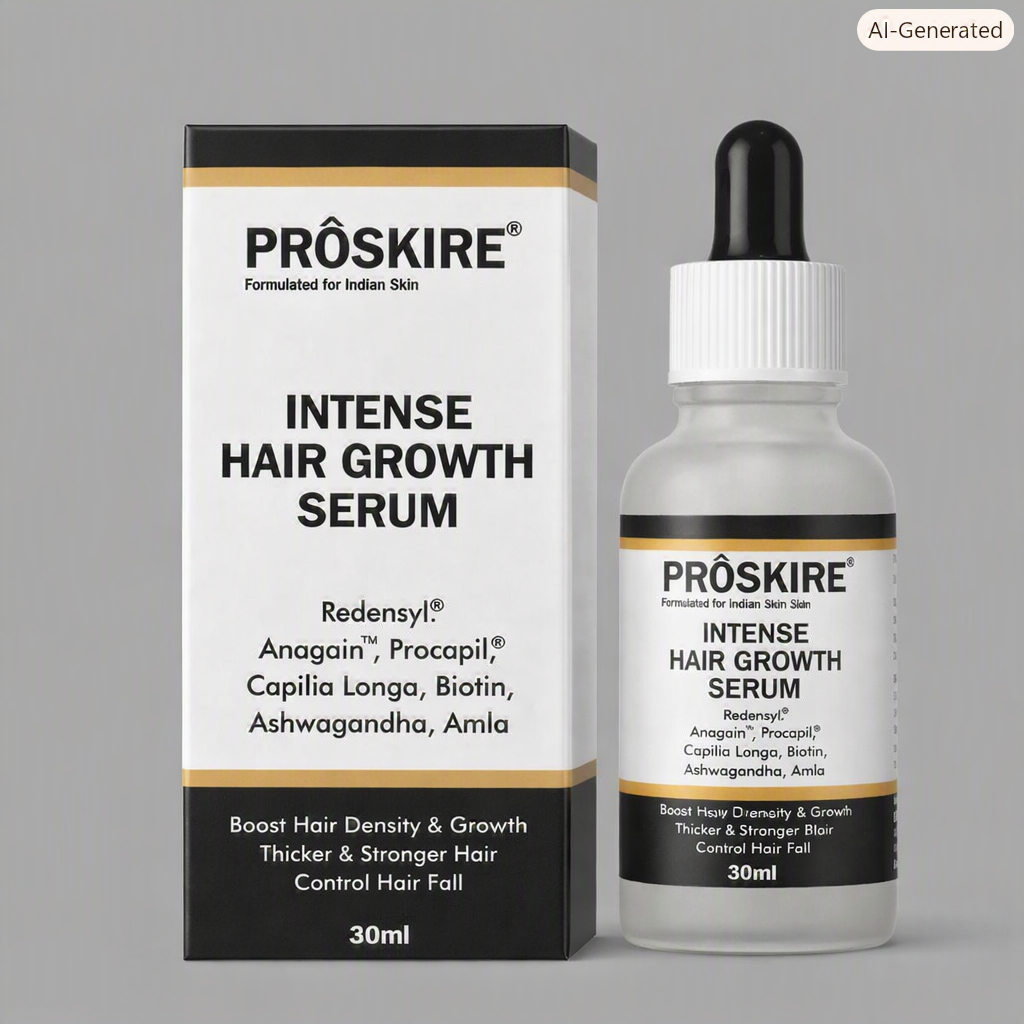 Proskire Intense Hair Growth Serum – Redensyl, Procapil, Biotin Hair Fall Control Serum - 30ml buy online in Pakistan