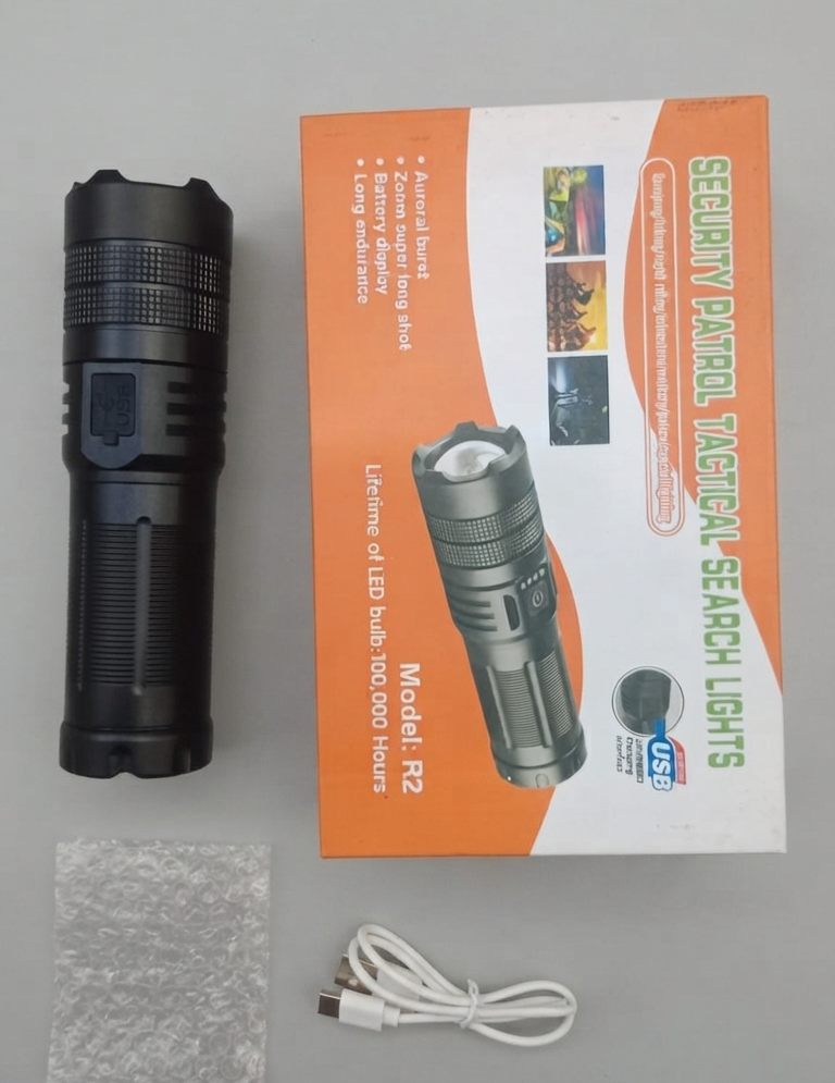 Ruilang Model R2 Tactical Flashlight - Durable Portable High Illumination Handheld Lighting Tool Designed For Outdoor An...