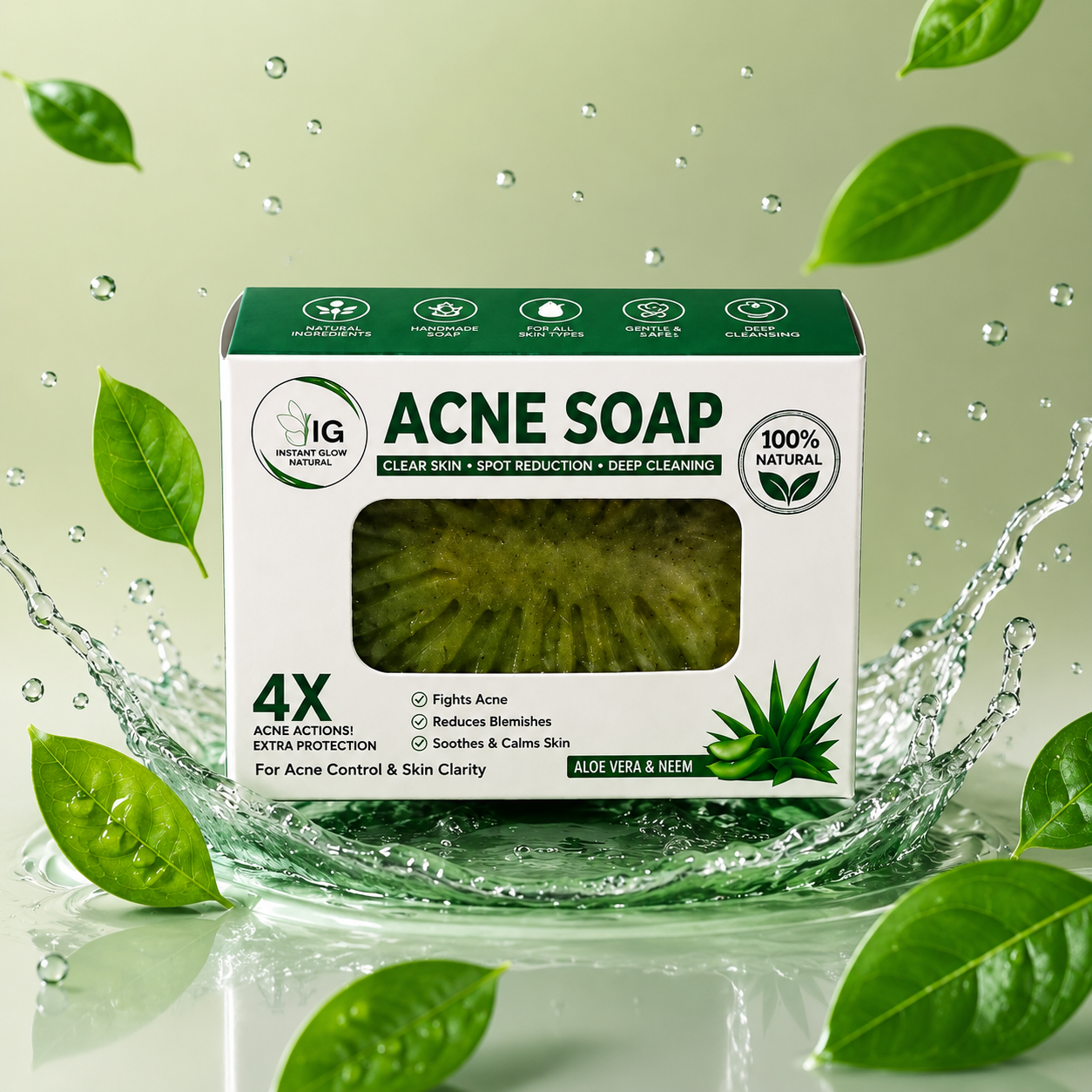 Acne Defence Soap – Neem & Tea Tree Oil
