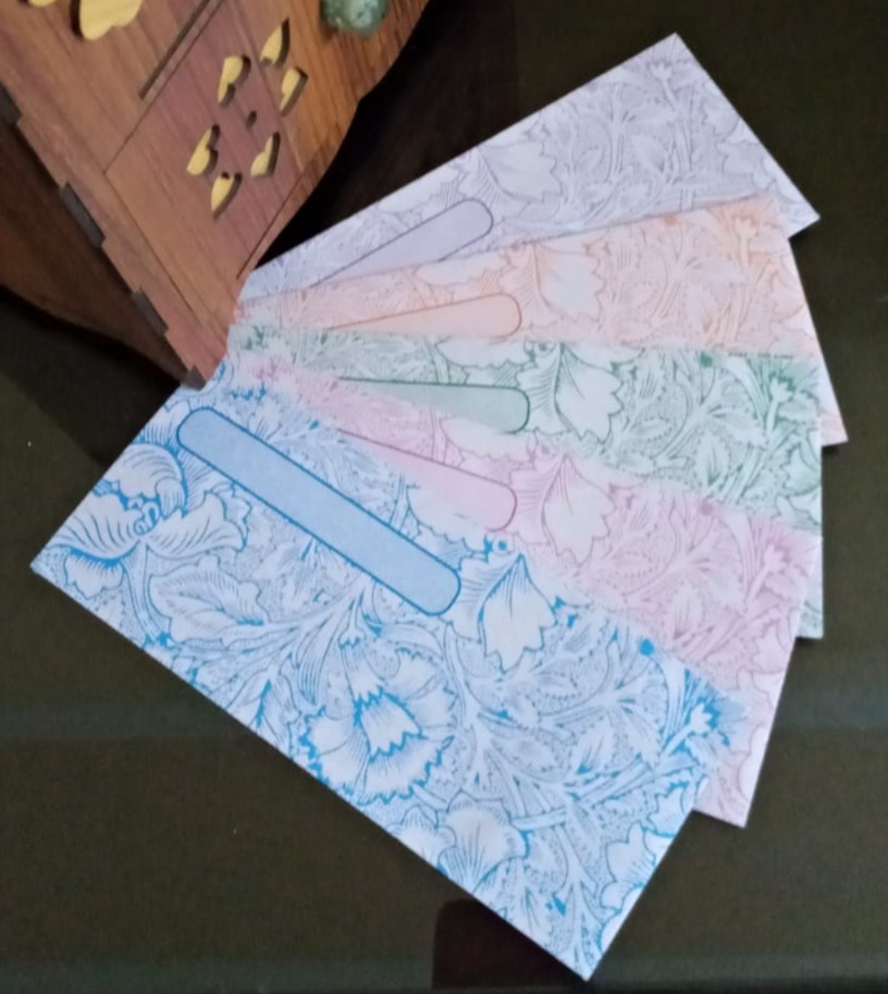 30 Pcs Eidi Note Size Envelopes – Mix Colors | Pakistani Currency Money Envelopes for Eidi, Weddings & Gift Giving | Without Adhesive Tape