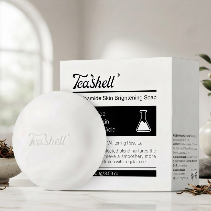 Teashell Niacinamide Skin Brightening Soap - Cleansing Bar Formulated For Daily Skincare Routine And Bright Complexion - 100g buy online in Pakistan