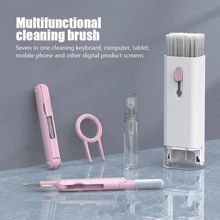 7in1 Keyboard Cleaning Kit | 7-in-1 Keyboard Cleaner Brush Kit – Multi-Function Earphone Cleaning Pen & Keycap Puller To...