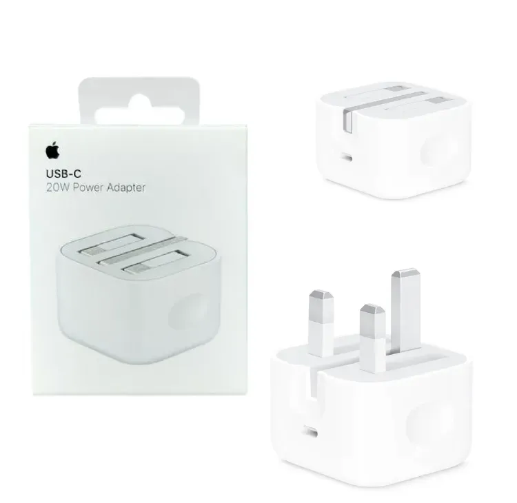 Apple 20 Watt 3 Pin Power Adopter Durable Compact Lightweight Fast Charging view 3