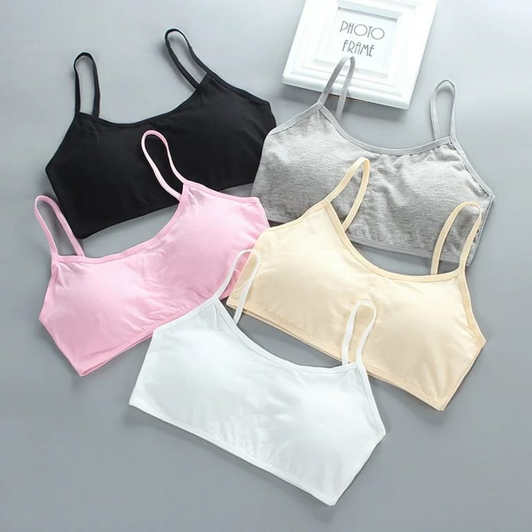 Teen Girls Soft And Comfortable Padded Cotton Sports Bra - Apparel Accessory Designed For Daily Comfort And Support Maintenance Routine (Free Size) buy online in Pakistan