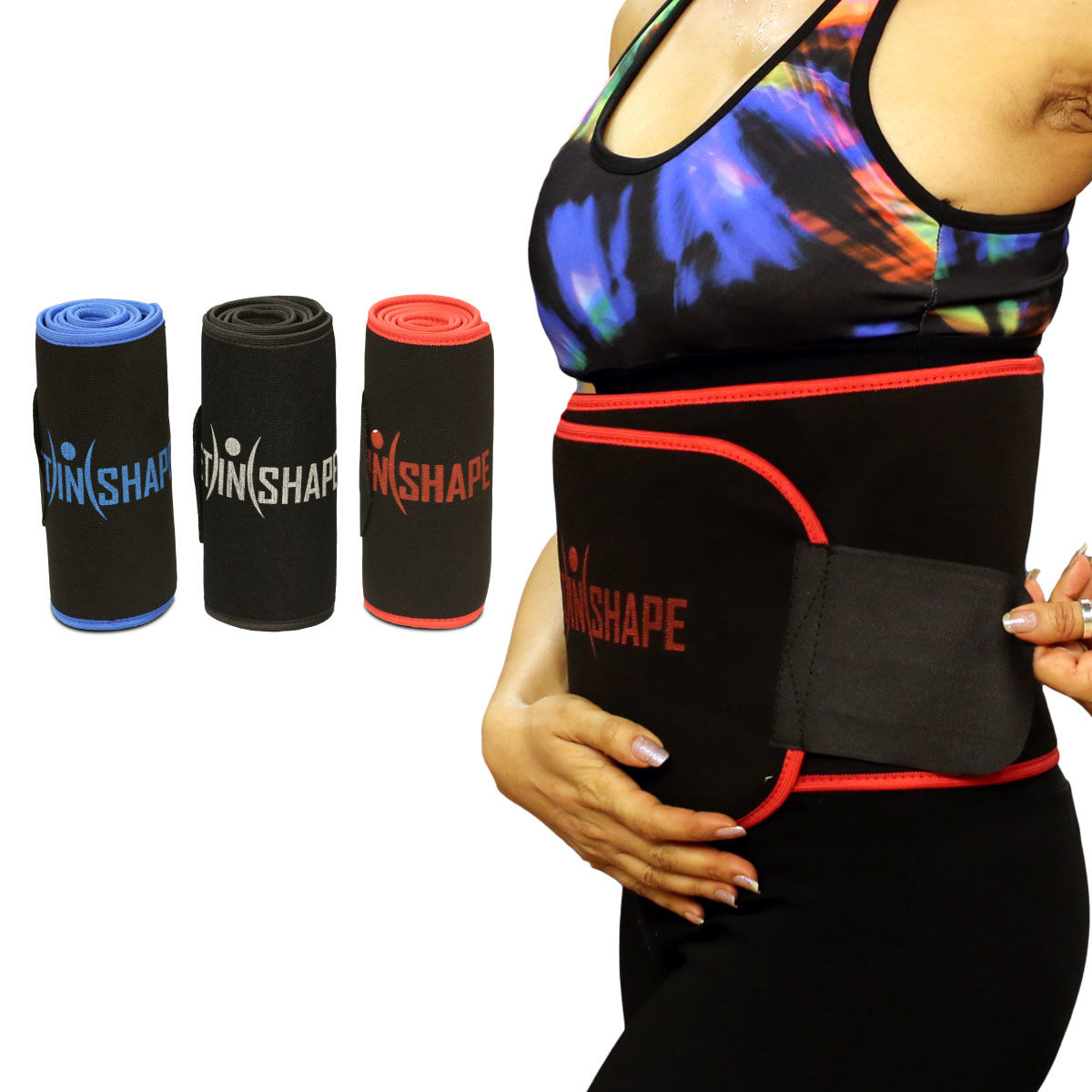 Slimming Waist Trimmer Belt for Men & Women – Adjustable Sweat Belt for Weight Loss, Tummy Control & Workout Support (Free Size, Random Color) view 3