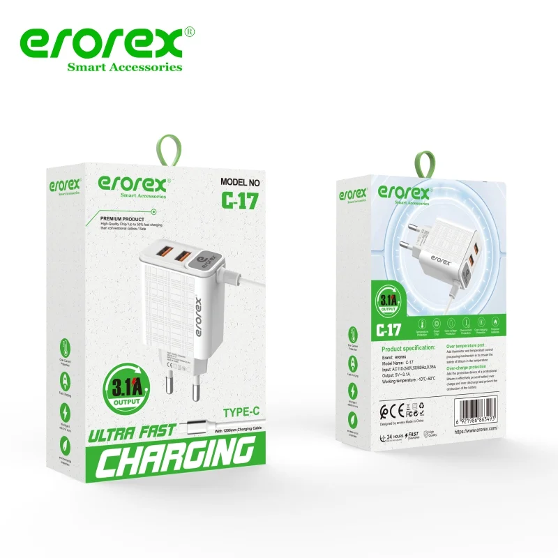 3-in-1 Type-C Fast Charging Cable – 3A Output | Multi-Device USB Charging Cable for Android & Type-C Devices Random Color view 3