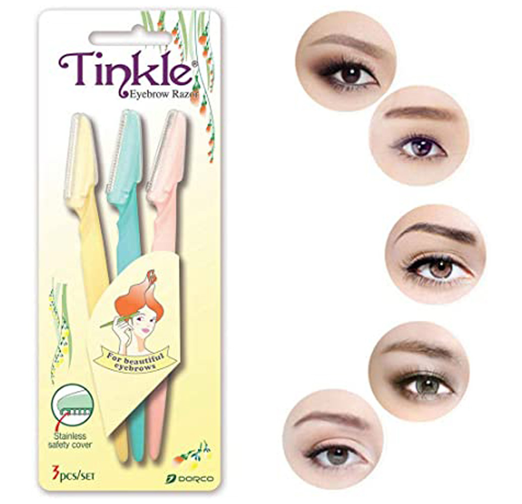 Pack of 3 - Tinkle Eyebrow Razor Easily Remove Hair For Women - Personal Grooming Tool Designed For Facial Hair Removal And Smooth Skin Maintenance Routine buy online in Pakistan