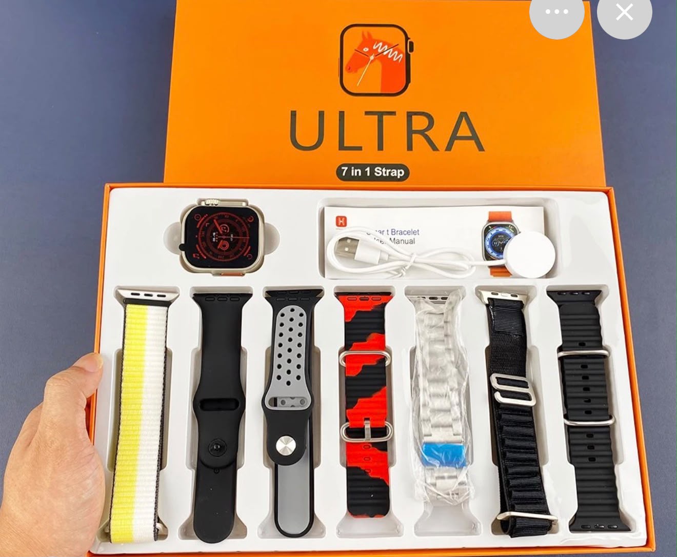 7 In 1 Ultra Smart Watch Is A Premium Wearable Designed To Combine Style, Functionality, And Convenience. view 5