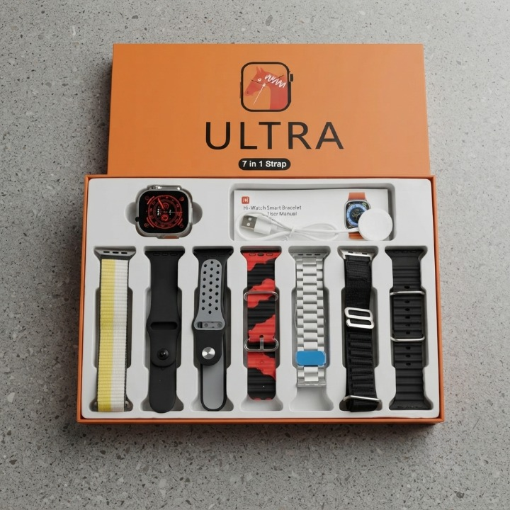 7 In 1 Ultra Smart Watch Is A Premium Wearable Designed To Combine Style, Functionality, And Convenience. view 3