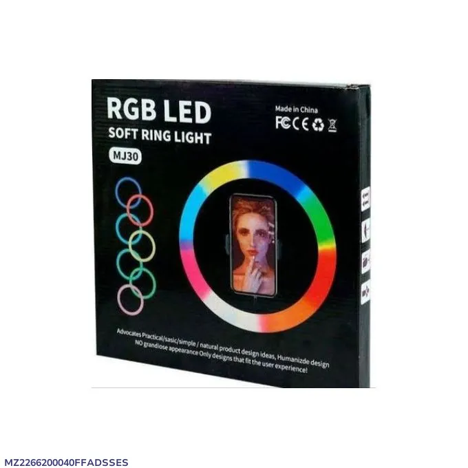 RGB LED Multi Colour Ring Light MJ-30 without stand buy online in Pakistan