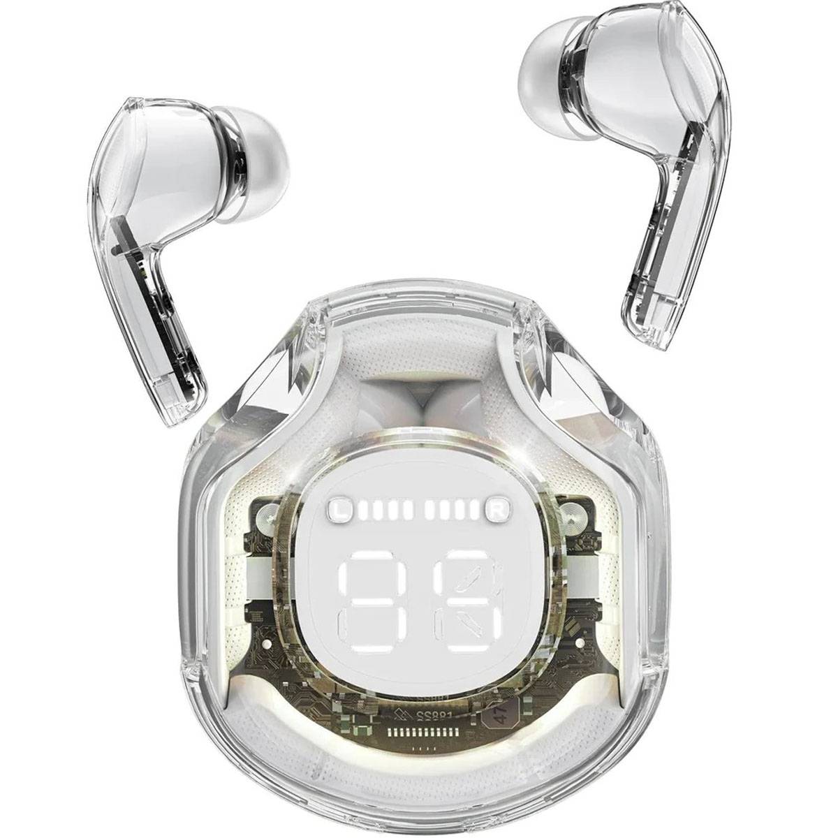 Air39 Transparent Wireless Earbuds with cover | Bluetooth 5.3 TWS AirBuds with LED Display buy online in Pakistan