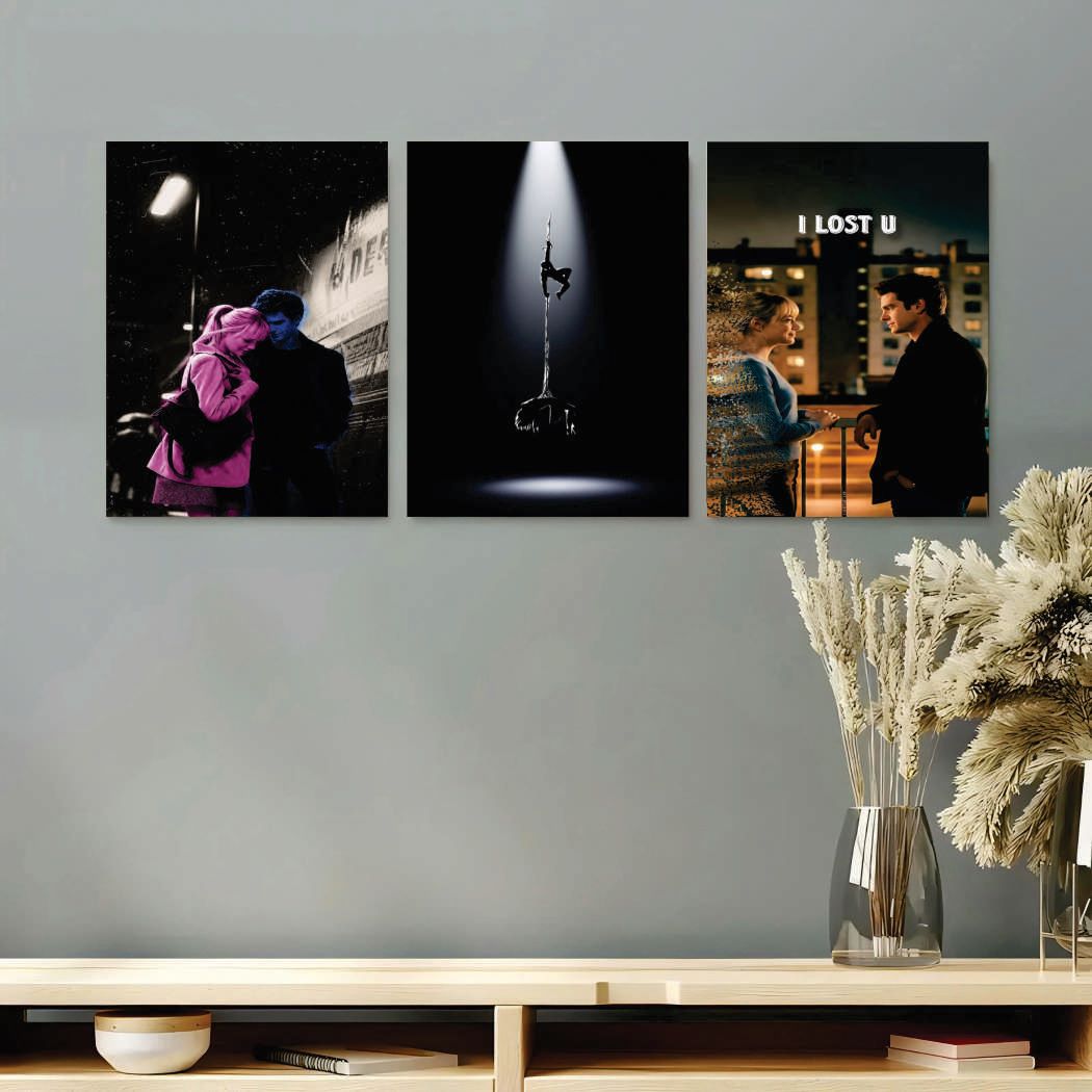 Set of 3 Premium Wall Art Photo Tiles – Modern Home Decor Sets 8x11