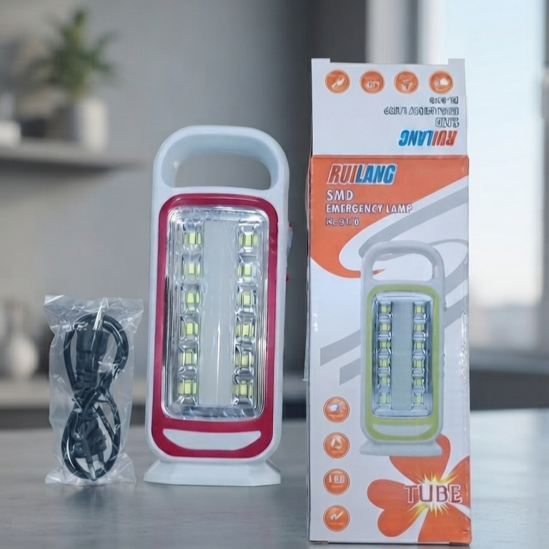 Ruilang SMD Emergency Light Model RL-9171 - Electronic Lighting Device Designed For Illumination And Emergency Power Backup Routine (Random Color)