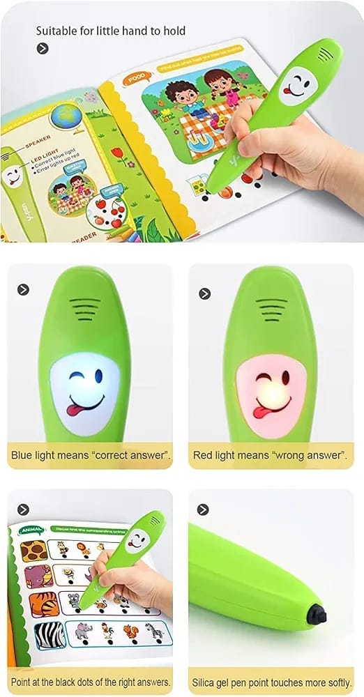 Kids Preschool Learning Book with Smart Talking Pen | 36 Interactive Learning Pages buy online in Pakistan