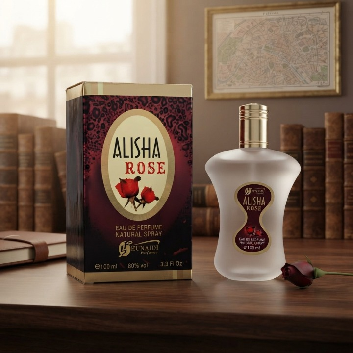 Alisha Rose Eau De Perfume By Hunaidi 100ml Is A Luxurious Fragrance Crafted To Enhance Elegance And Confidence. buy online in Pakistan