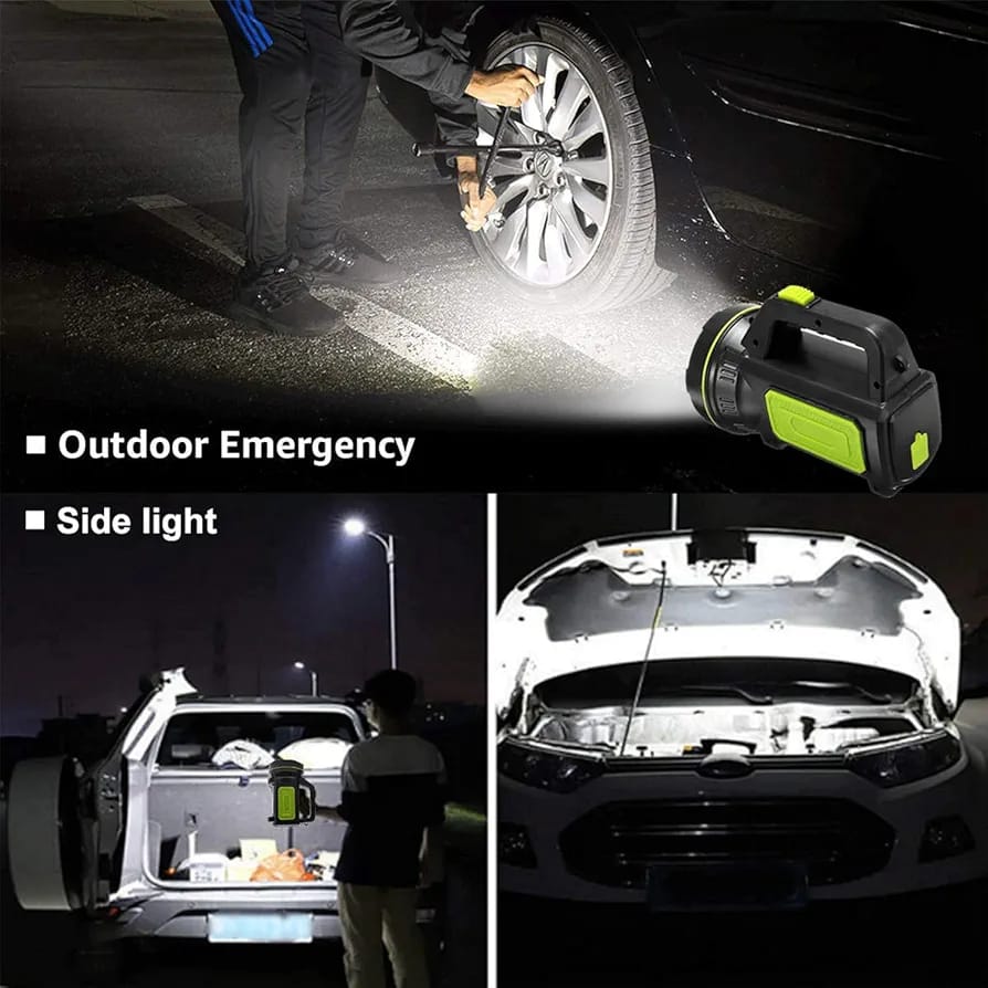 LED Searchlights Handheld Lantern 13000LM 2 Modes USB Rechargeable LED Flashlights High Power Outdoors Camping Hunting Lamp Portable Spotlight buy online in Pakistan