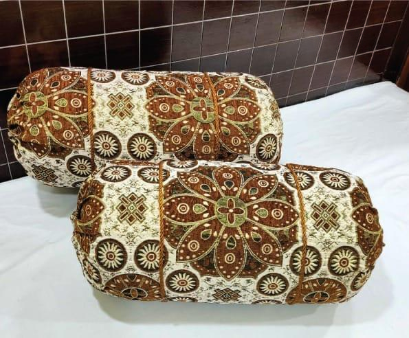 Luxury 2 Piece Soft Velvet Jacquard Gol Pillow Cover Set 36 x 17 Easy Washable Color Fast thumbnail 3