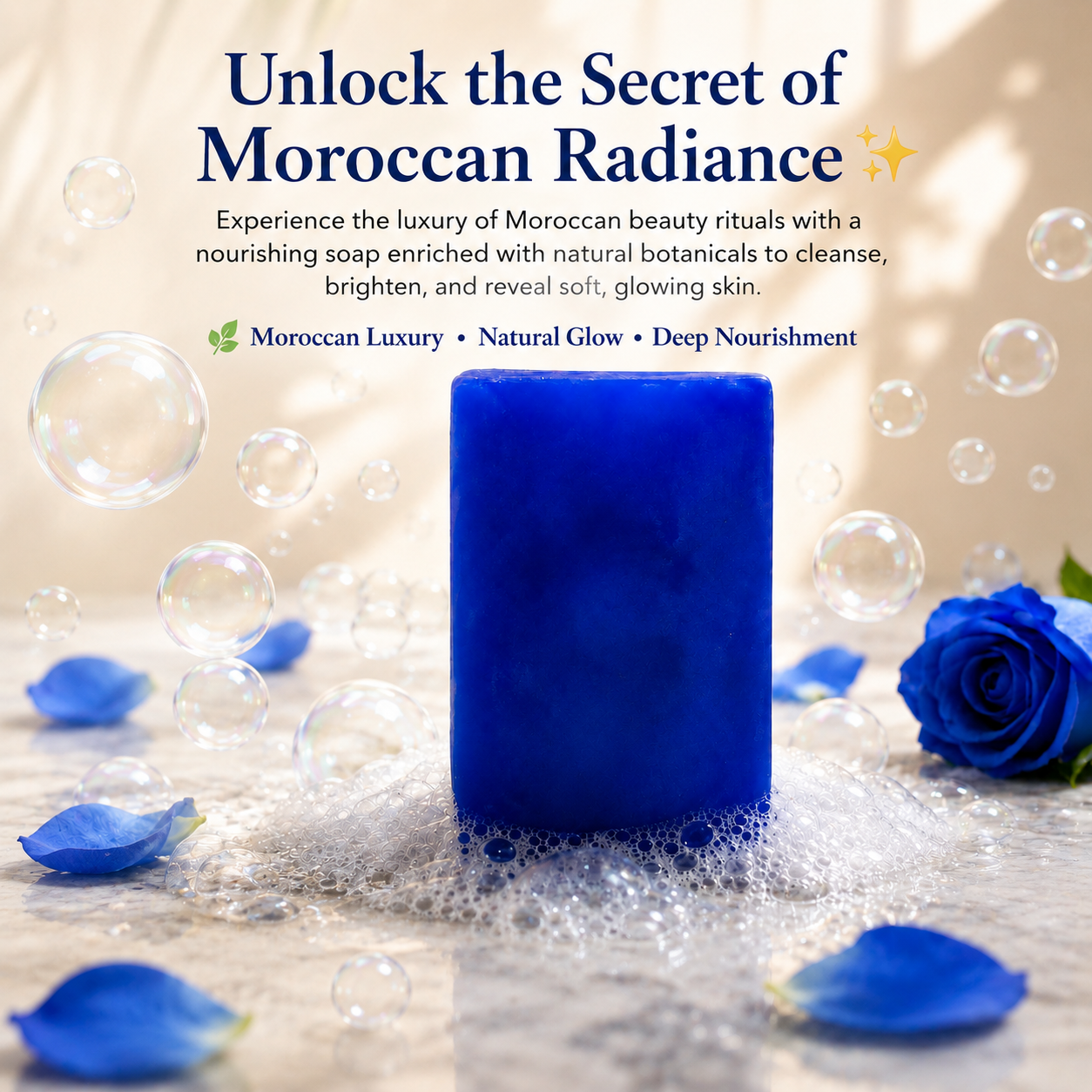 Moroccan Beauty Soap Handmade Natural Brightening & Deep Cleansing Soap for Face & Body | Nourishing Daily Skincare for All Skin Types