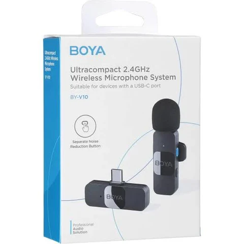 BOYA BY-MW12 / BY-MW13 Wireless Lavalier Microphone for iPhone, Android & DSLR | Type-C & Lightning | Noise Reduction | Live Streaming, Vlogging & Recording Mic