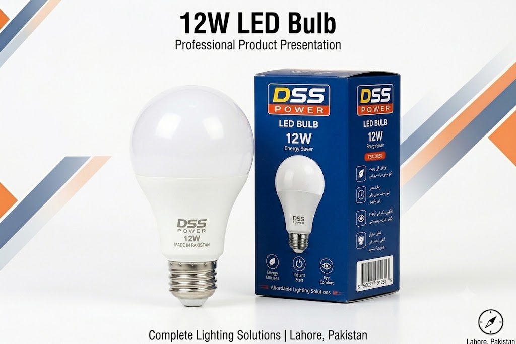 DSS Power 12W LED Bulb Balanced Everyday Lighting For Bedrooms, Living Rooms, Shops, Offices And Indoor Spaces