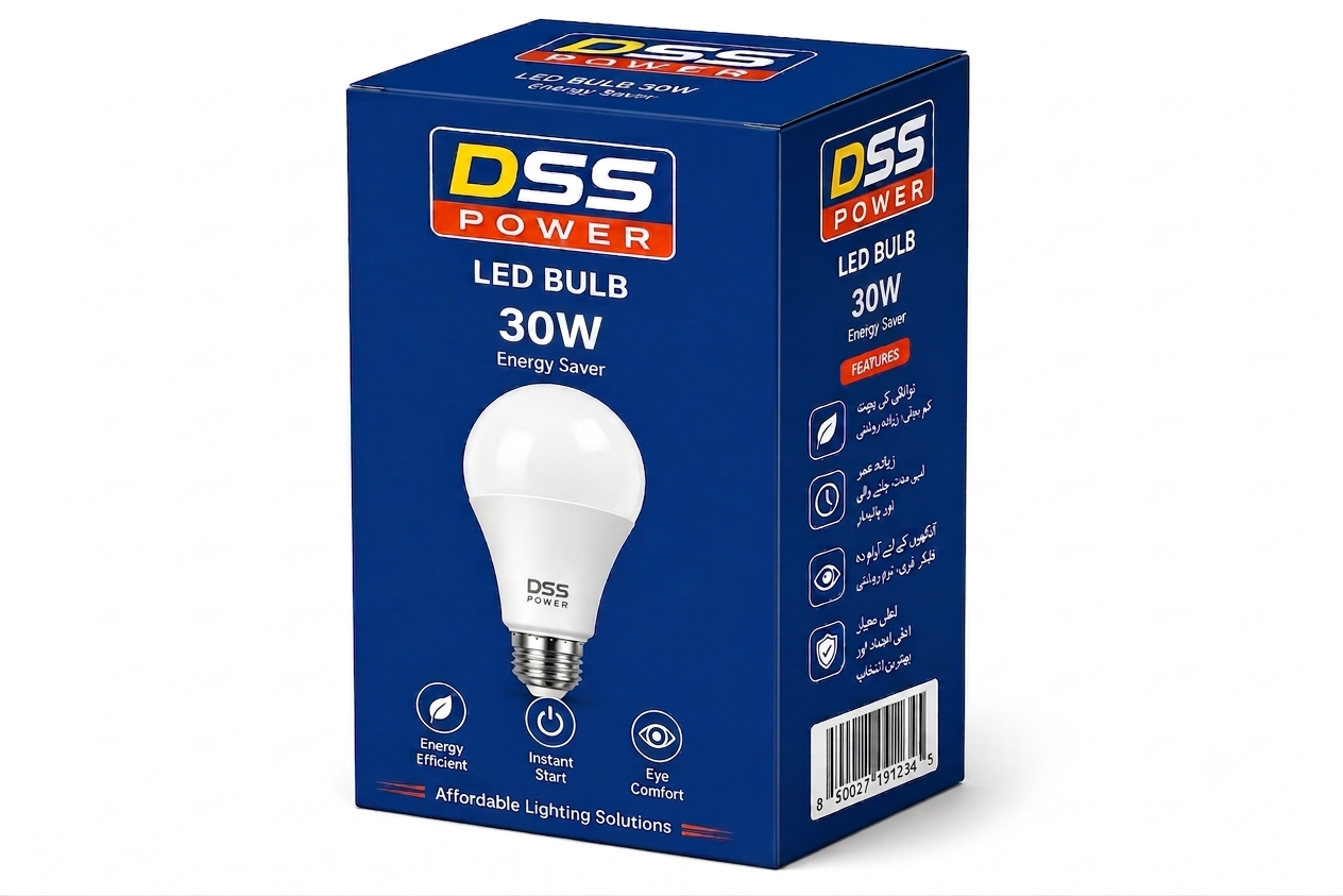 DSS Power 30W LED Bulb Higher-Output Lighting For Larger Rooms, Shops, Offices And Commercial Indoor Spaces