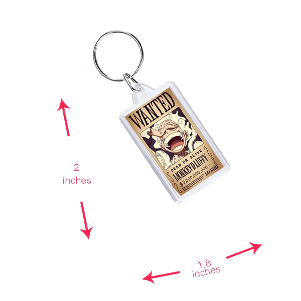 Monkey D. Luffy Anime Acrylic Keychain Double-Sided Printed – Cute Cartoon Character Key Ring for Backpack, Bag, Keys & Accessories view 4