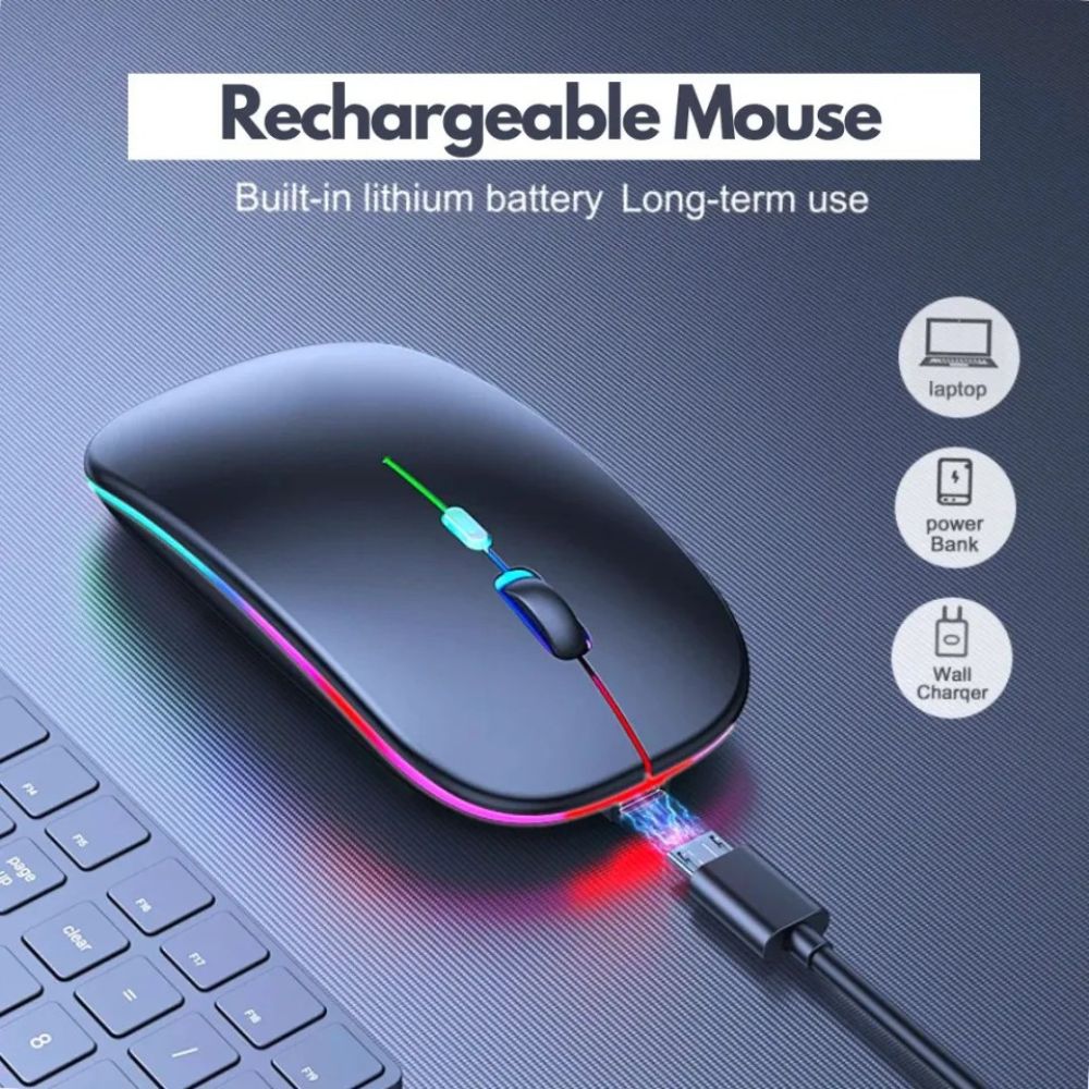 Hp W10 Wireless Rgb Bluetooth, Wireless, Rechargeable Slim Mouse view 3