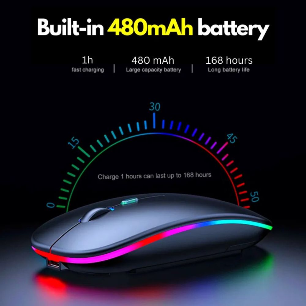 Hp W10 Wireless Rgb Bluetooth, Wireless, Rechargeable Slim Mouse view 5