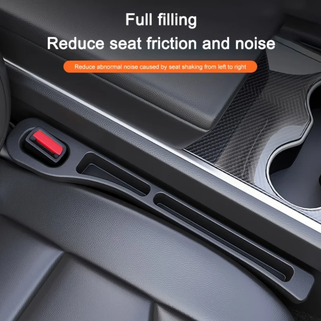 Universal Car Seat Gap Filler Organizer 2 PCS – PU Leather Car Seat Storage Box | Waterproof Auto Interior Pocket | Anti-Drop Gap Plug for Phone, Coins, Keys Ratings 12