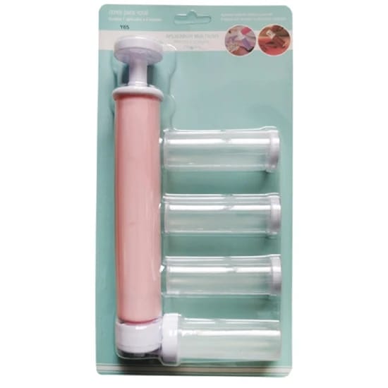 Cake Manual Airbrush Cake Spray Gun with 4 Decorating Tubes – DIY Cake Decorating & Baking Tool thumbnail 4