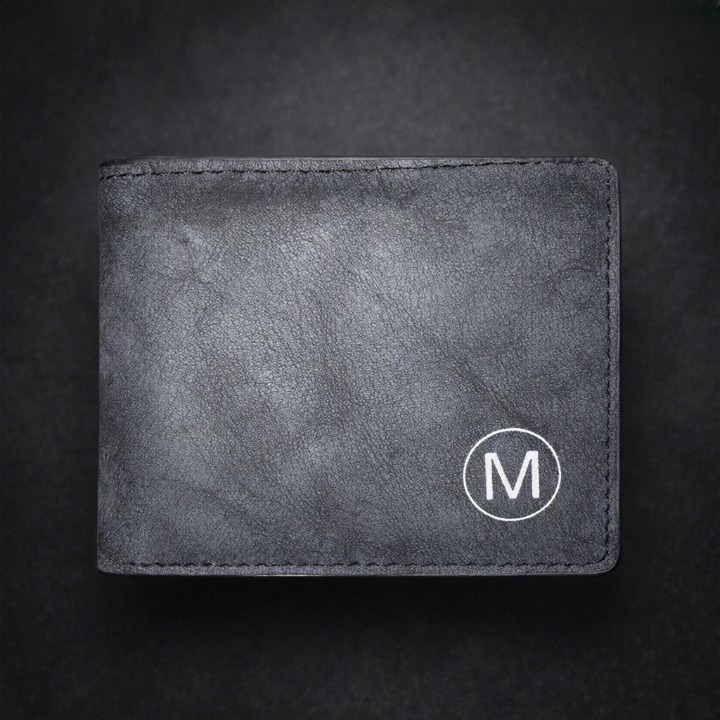M Men's Premium Leather Wallet – Slim Bifold Card Holder & Cash Wallet | Deal Offer