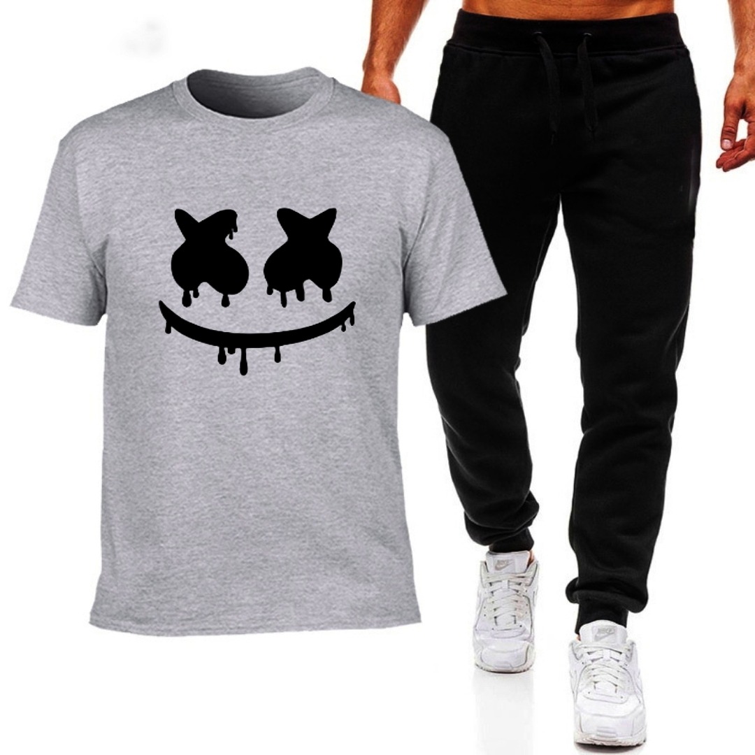 Premium Micro Men’s Tracksuit Smile Face Print - Buy Online in Pakistan at Zenbu Store (Image 7)
