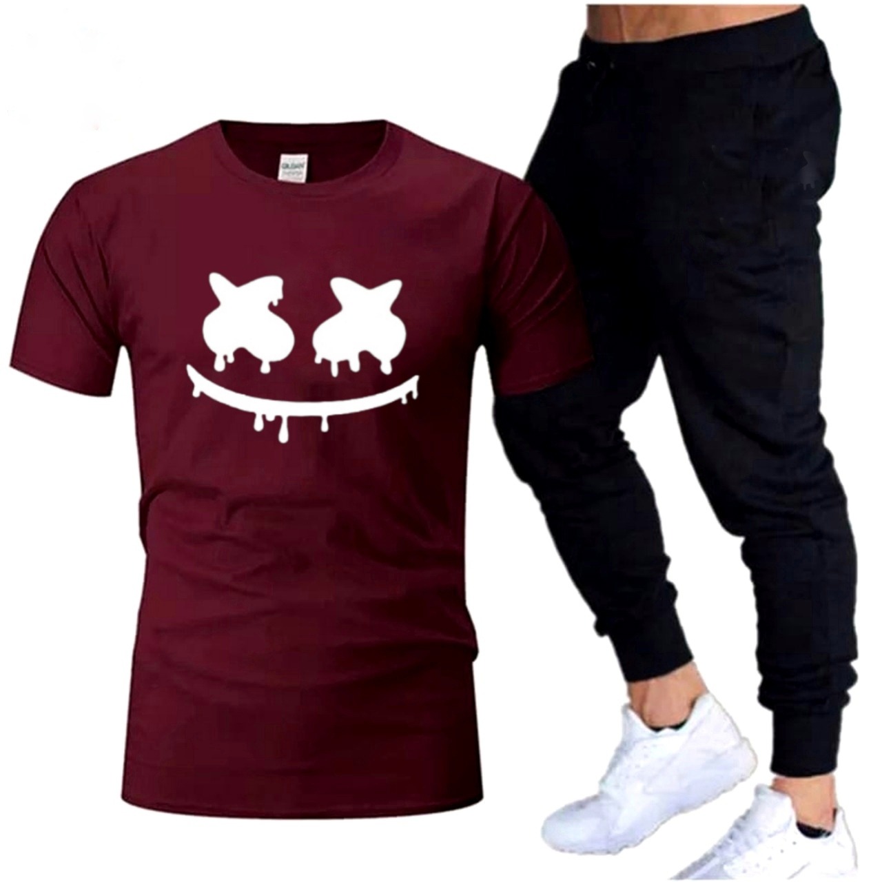 Premium Micro Men’s Tracksuit Smile Face Print - Buy Online in Pakistan at Zenbu Store (Image 6)