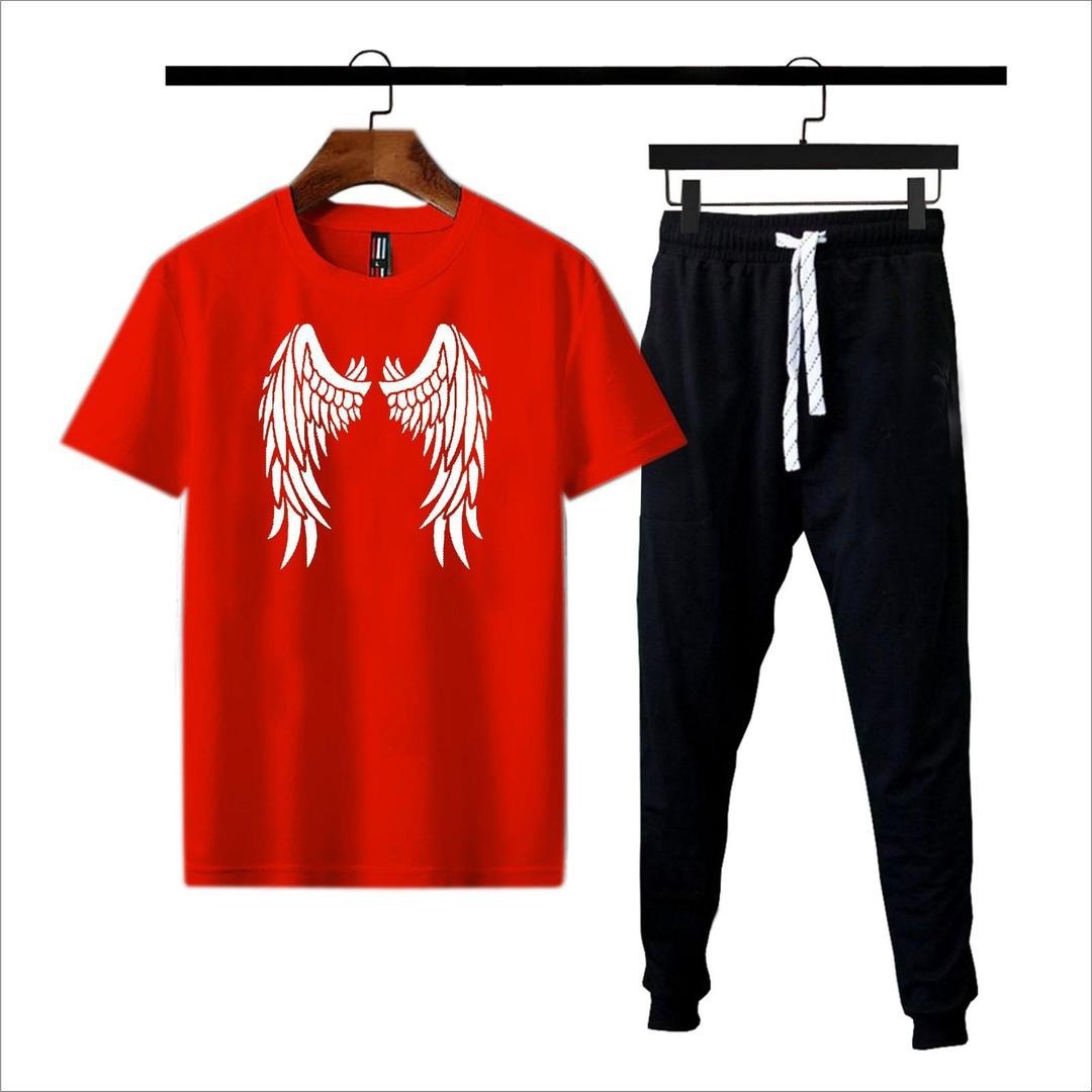 Premium Micro Men’s Tracksuit Angel Print – Comfortable Sportswear | Gym & Workout Suit 7