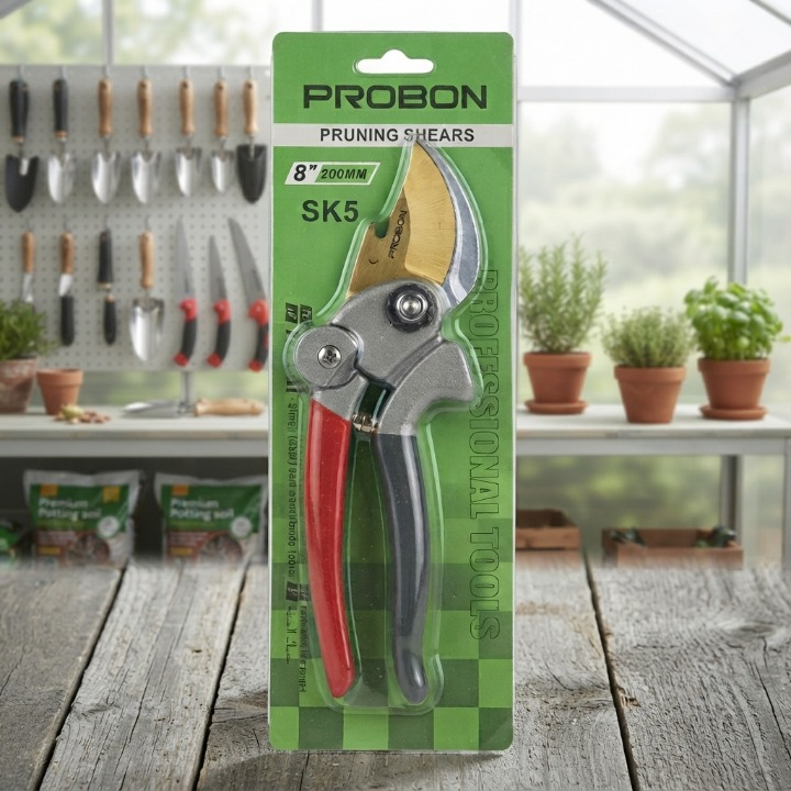 Probon Professional Tools 8 Inch (200mm) SK5 Pruning Shears - Tool Product Designed For Gardening And Daily Pruning Routine thumbnail 2