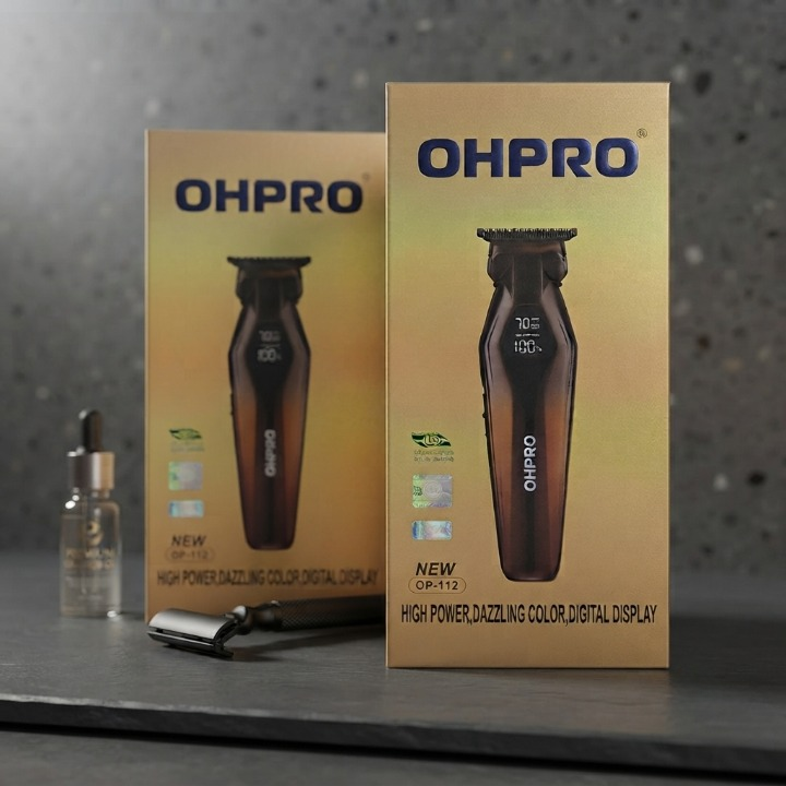 OHPRO OP-112 Cordless Hair Trimmer - Personal Care Product Designed For Grooming And Daily Hygiene Routine